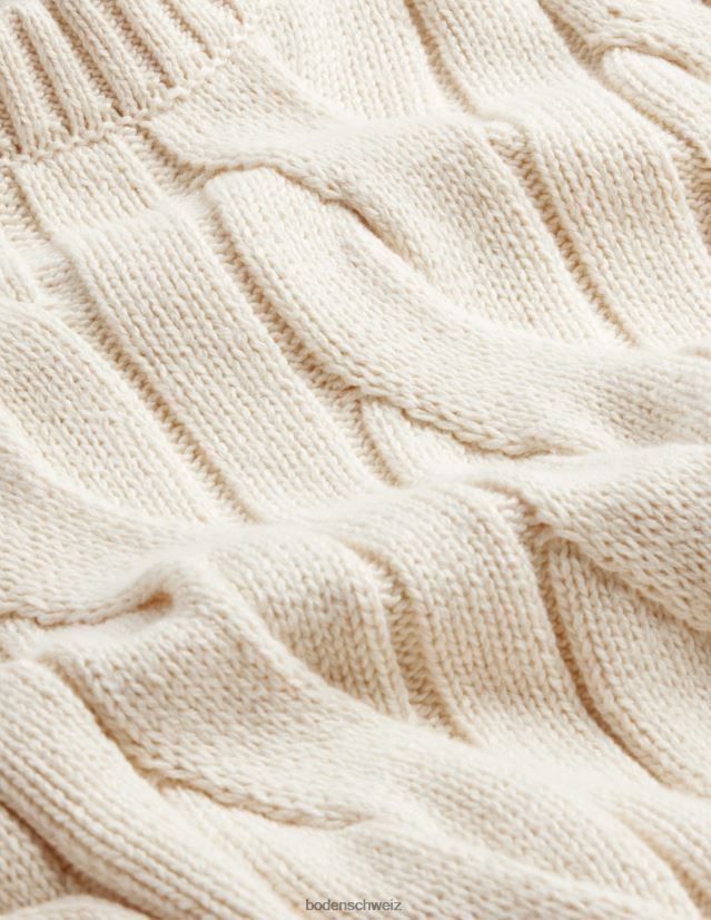 Boden Männer Rundhalsausschnitt aus Baumwolle mit Zopfmuster VH86PT3552 Kleidung Pistazienschale