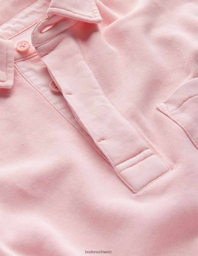 Boden Männer Sweatshirt mit Knopfkragen VH86PT3519 Kleidung Lotusrosa